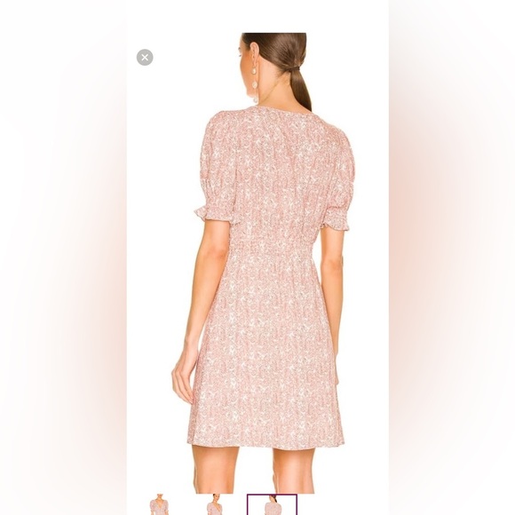 BB Dakota Blush Floral Mini Dress L - Picture 7 of 8